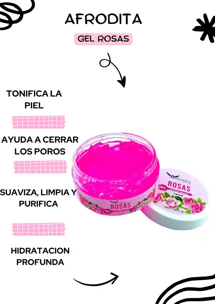 Afrodita Gel De Rosas