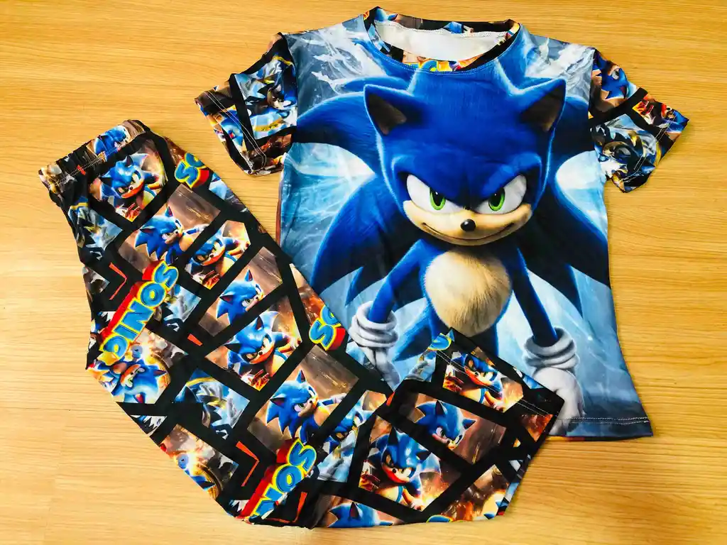 Pijama Niño Sonic Talla 12