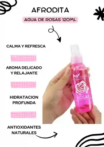 Afrodita Agua De Rosas 120ml