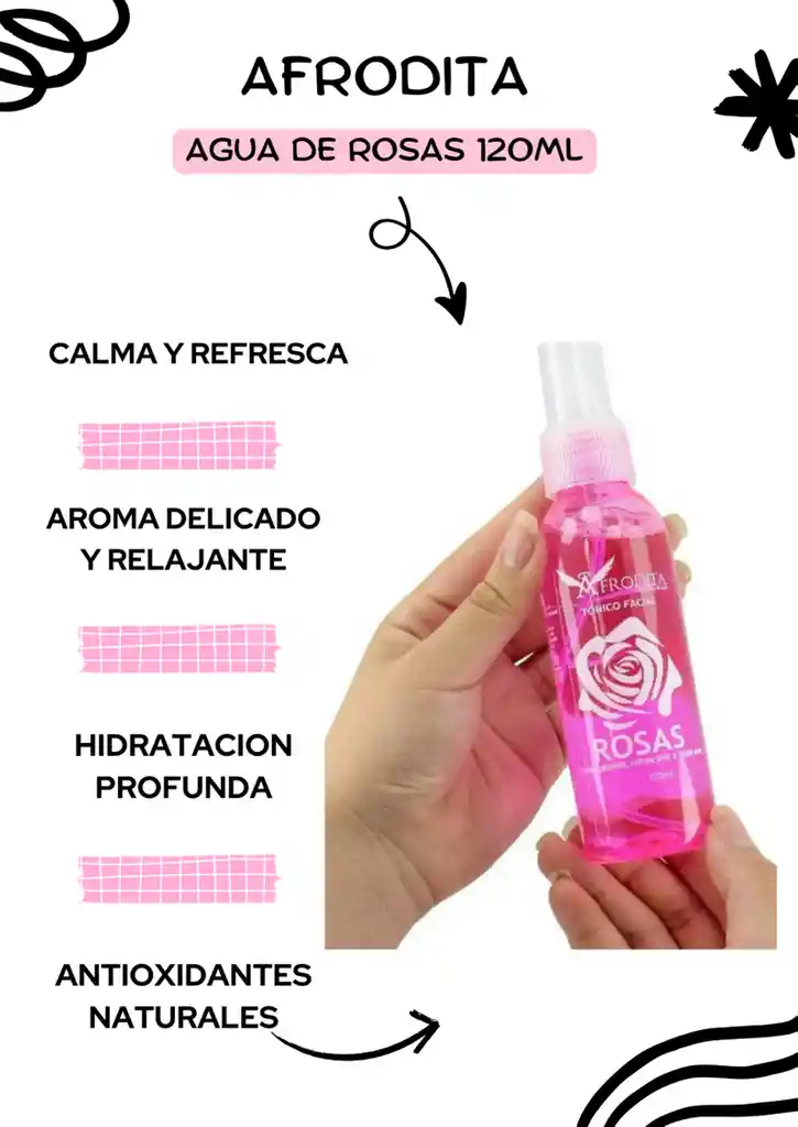 Afrodita Agua De Rosas 120ml