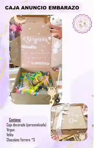 Caja Anuncio Embarazo 😍bajo Pedido - 2 Dias Anticipacion