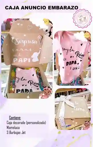 Caja Anuncio Embarazo 😍bajo Pedido - 2 Dias Anticipacion
