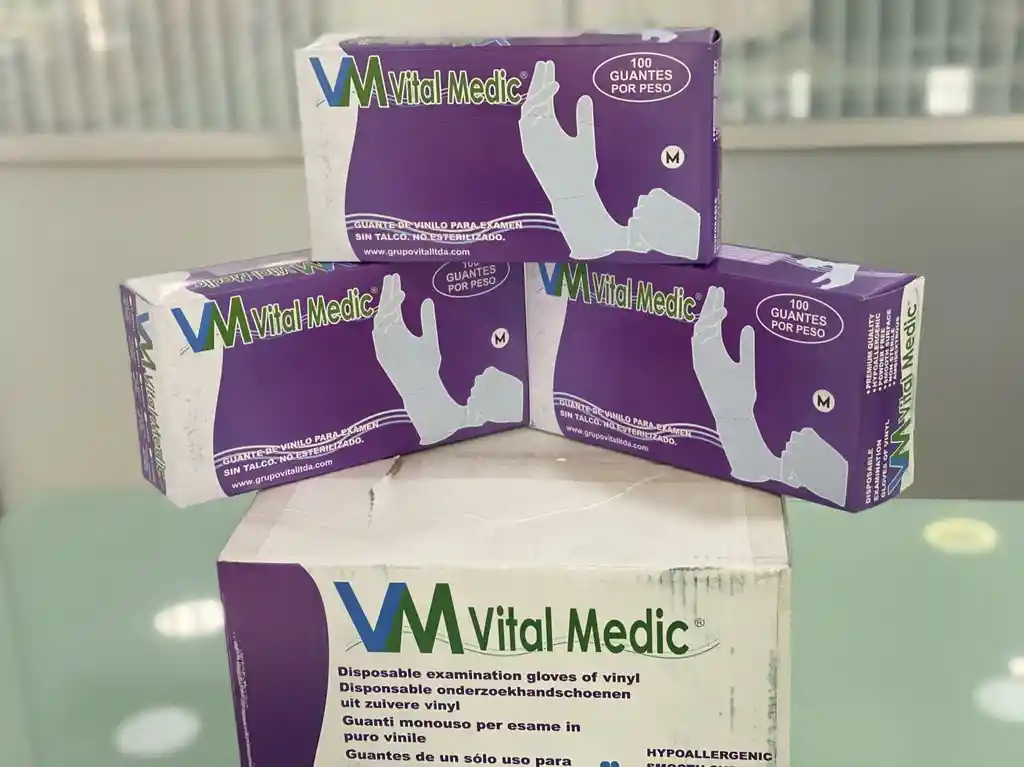 Guantes Vinilo Talla L Vital Medic