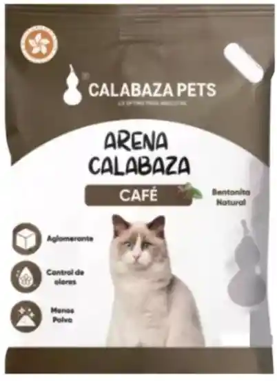 Arena Bentonita Café (4.5kg) - Calabaza Pets