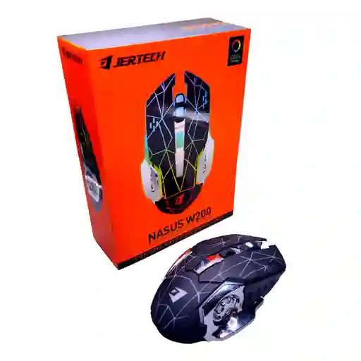 Raton Mouse Gamer Recargable 7 Dias Carga Retroiluminado Jertech Nasus W200