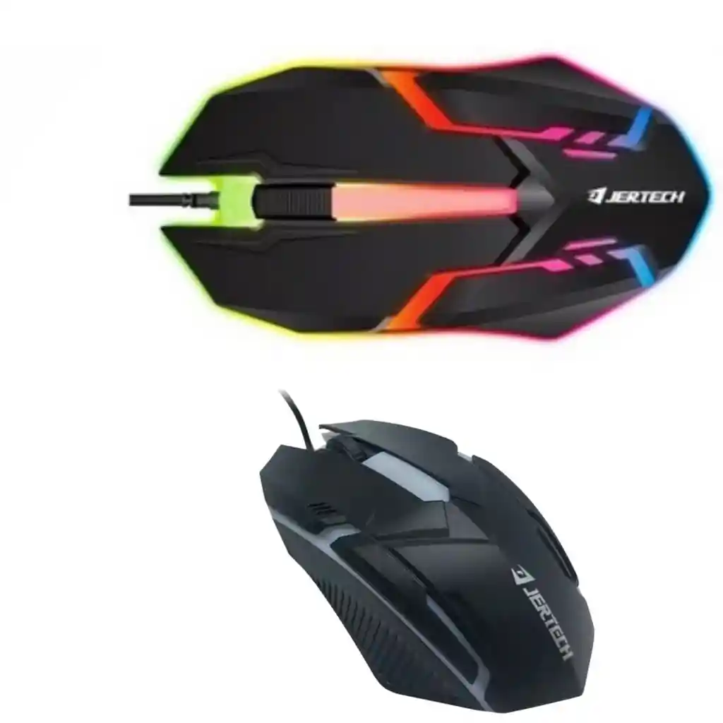 Mouse Gaming Alambrico Gamer Iluminado Optico Jertech M200