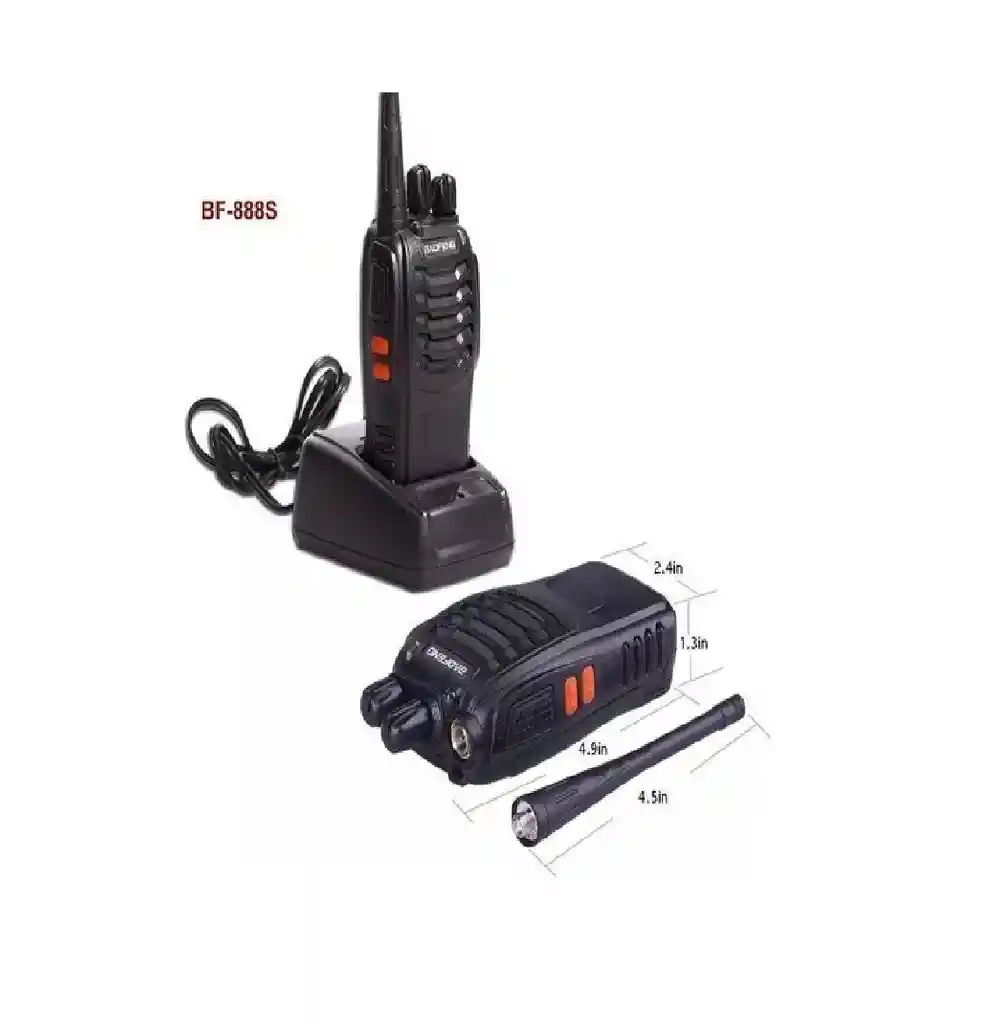 Set De 6 Radios Baofeng Bf-888s Walkie Talkie Inmediato