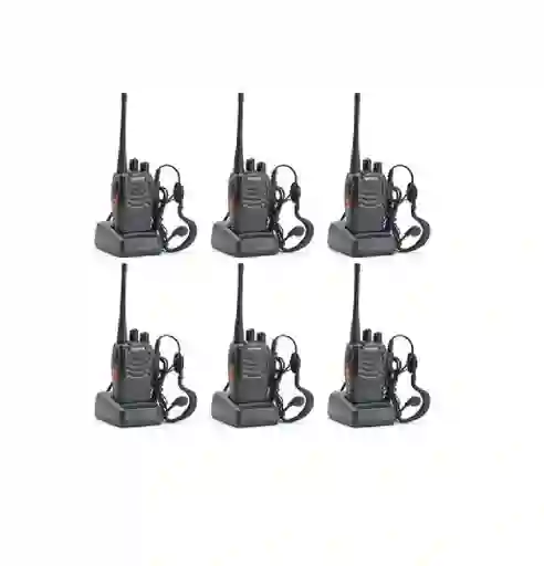 Set De 6 Radios Baofeng Bf-888s Walkie Talkie Inmediato