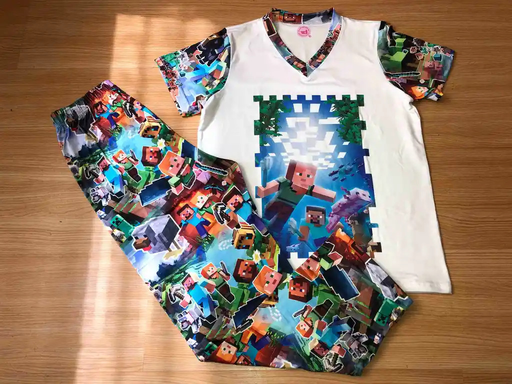 Pijama Niño Minecraff Talla 14