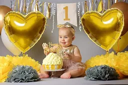 Set De 12 Globos Dorados Metalizados