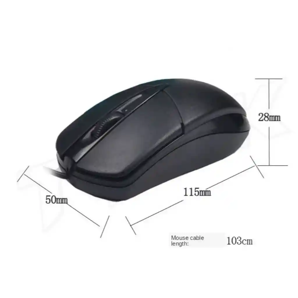 Raton Mouse Alambrico Ergonomico Oficina Escolar Pc Zuntuo M9