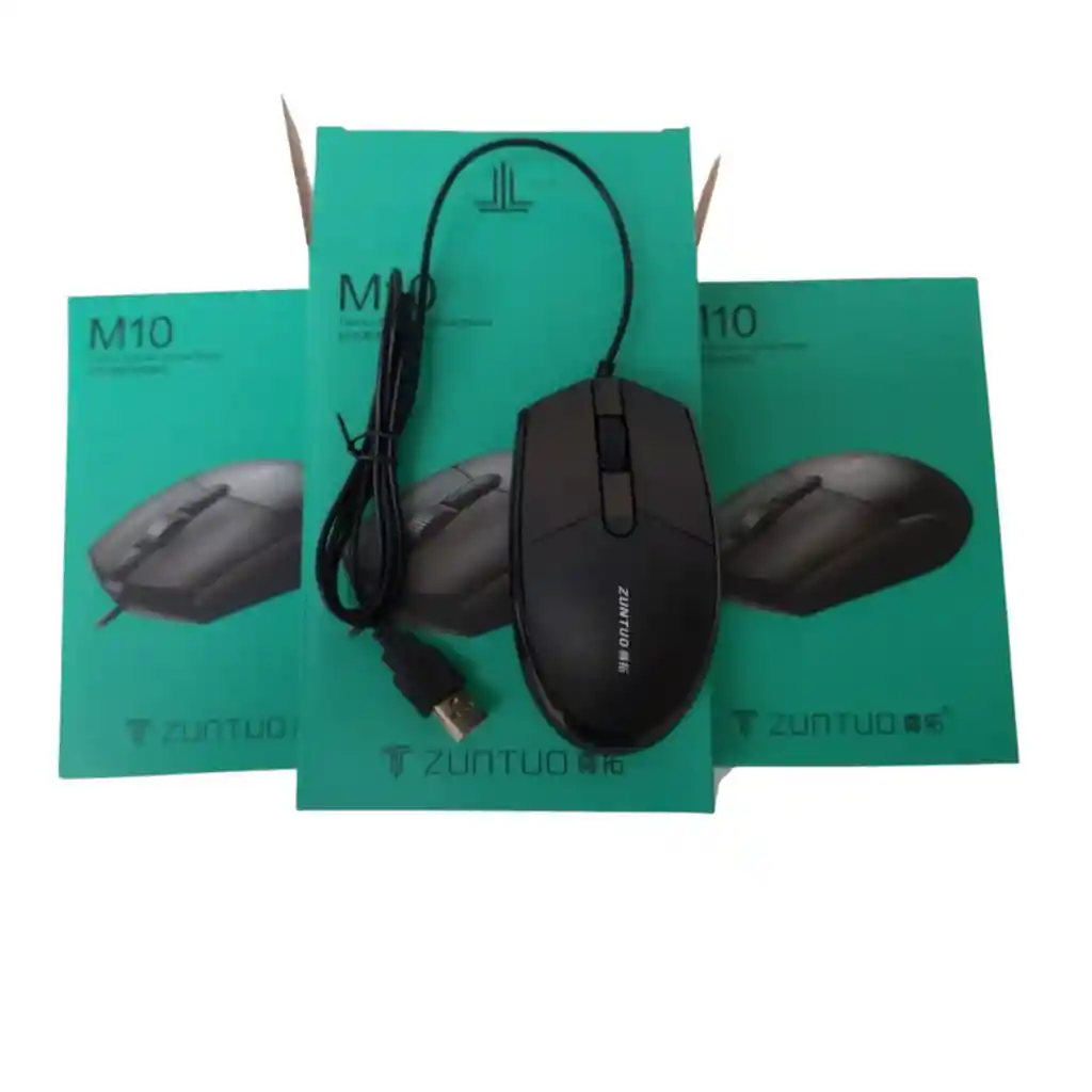 Raton Mouse Alambrico Ergonomico Oficina Escolar Pc Zuntuo M10