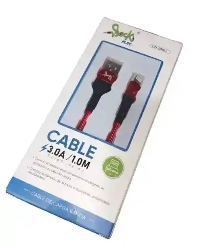 Cable Beck Play Carga Rápida 3.0 Tipo Iphone 1 Metro