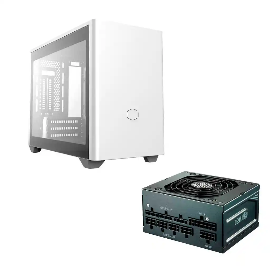 Chasis Cooler Master Nr200p White + 650w Gold Sfx