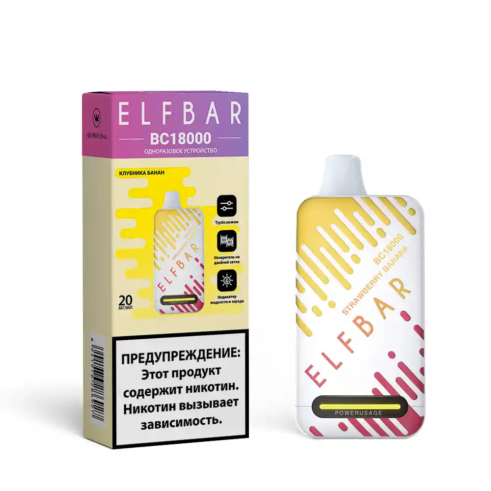 Elf Bar 18.000 Pffs Strawberry Banana