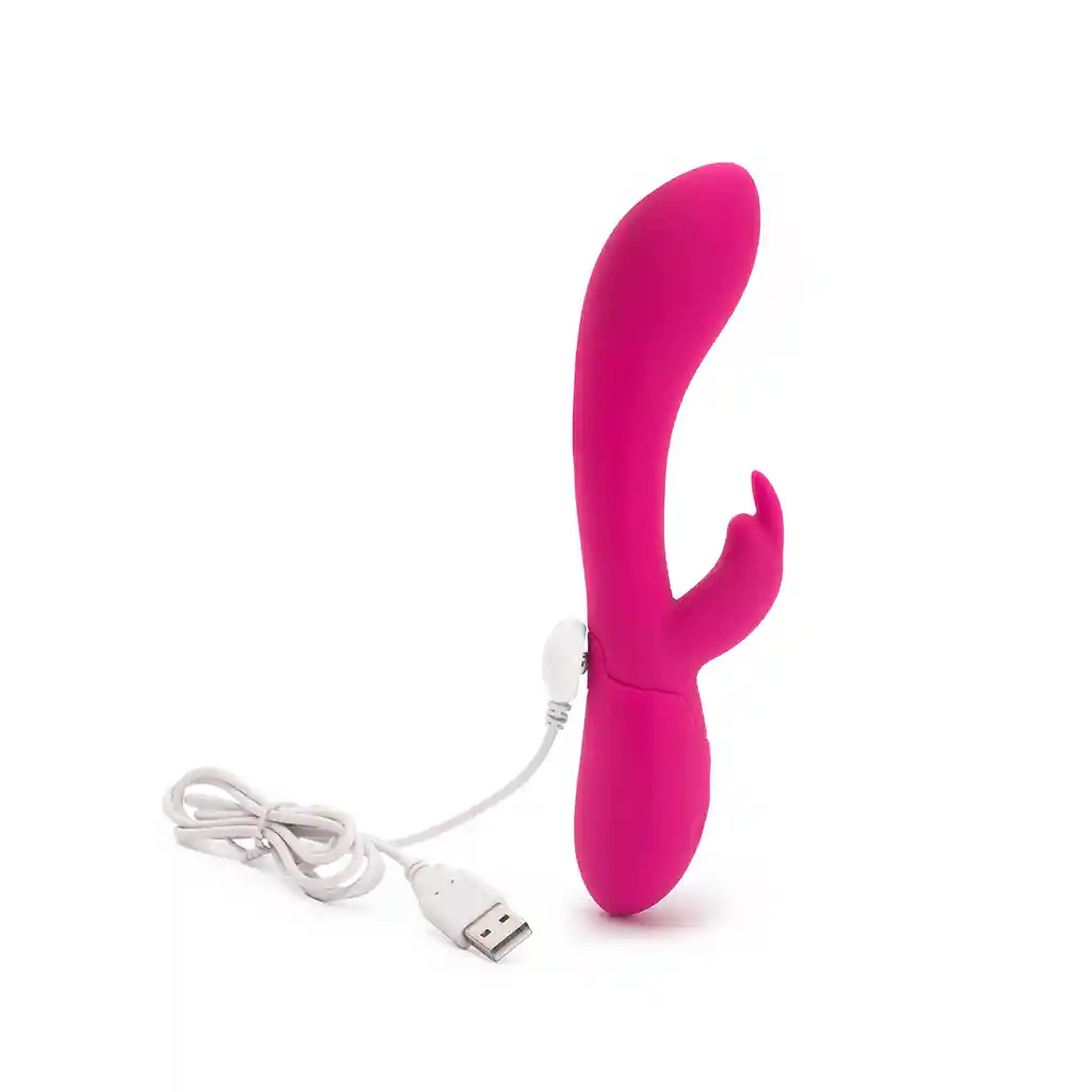 Juguete Sexual Vibrador Consolador De Conejo En Silicona Suave