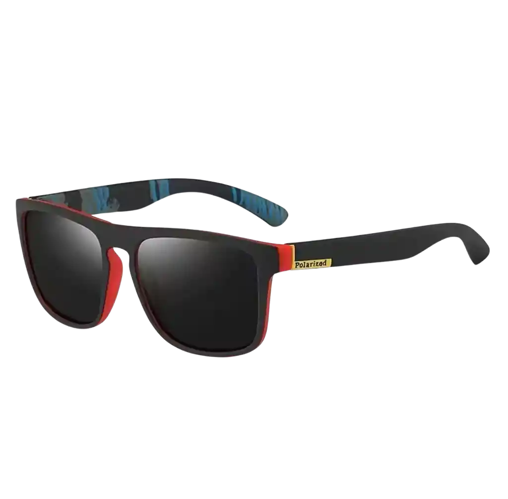 Gafas De Sol Oscuras Unisex Lente Grande Sun Style Uv400 Roja