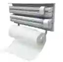 Dispensador Triple De Papel Para Cocina, Playo Y Aluminio Despachador 3 En 1