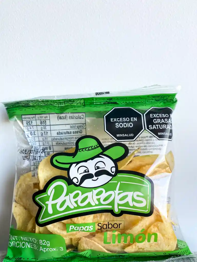 Papas Papapotas Sabor Limón