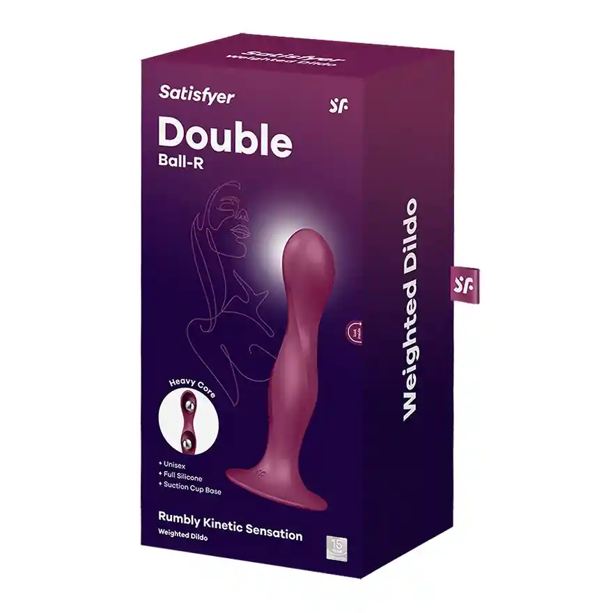 Dildo Satisfyer Double Ball-r Unisex Vaginal O Anal Con Bolas Con Peso