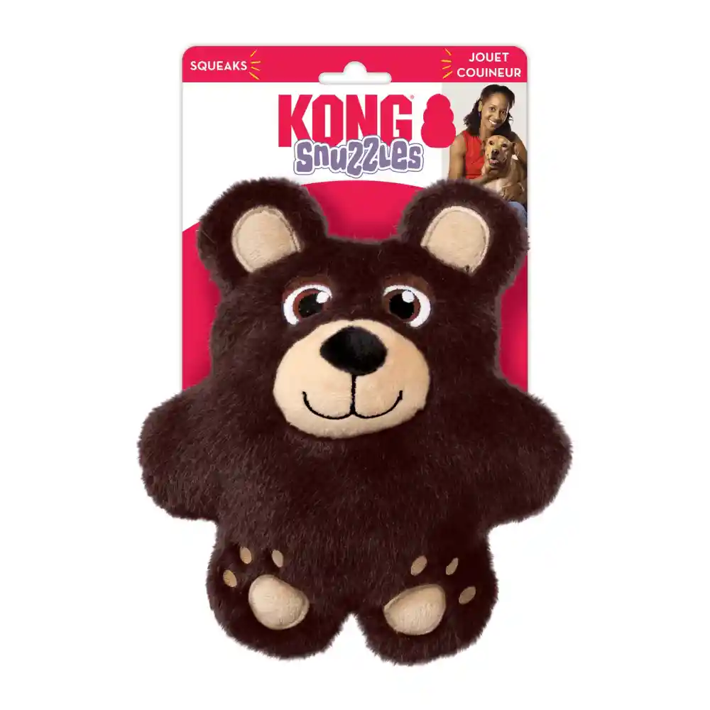 Peluche Kong Perro Snuzzles Oso Medium Para Perro