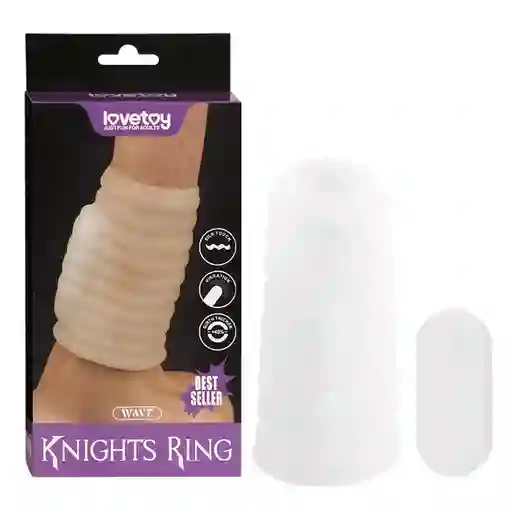 Vibrating Wave Knights Ring White