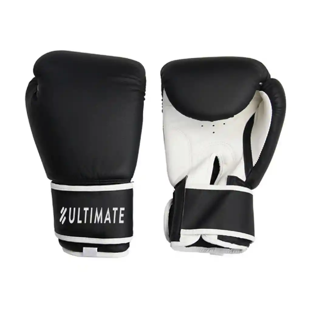 Guantes Boxeo Pro 12 Oz Negro / Blanco