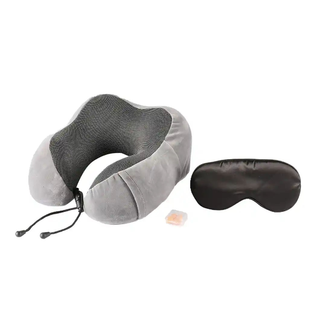 Kit Almohada De Viaje Gris