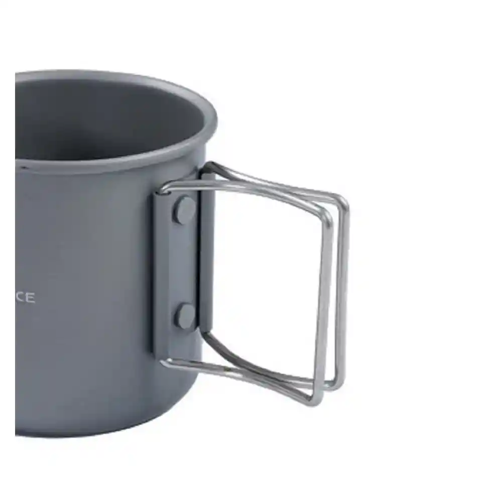 Taza Aluminio Camping 300ml Gris