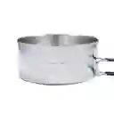 Set Ollas Acero Inoxidable Camping 3 Piezas