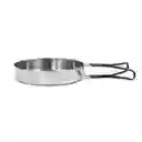 Set Ollas Acero Inoxidable Camping 3 Piezas