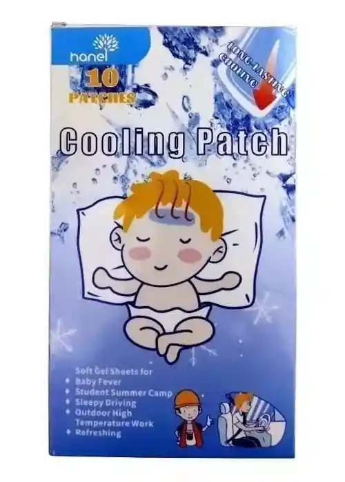 Parches Gel Frío Para Niños Baja Temperatura, Fiebre O Hinchazón X10 Unidades