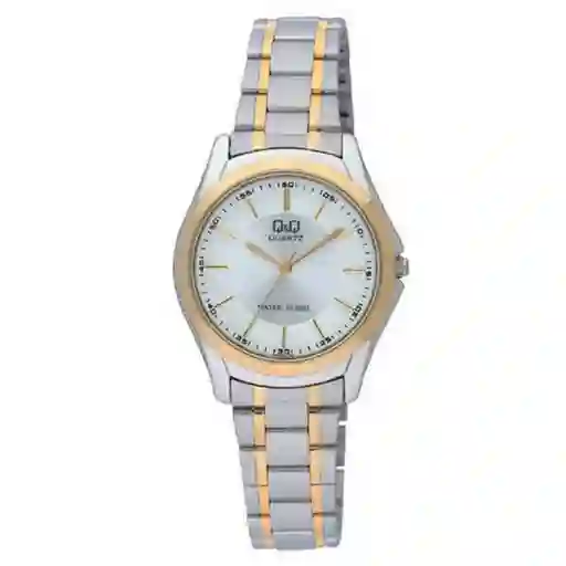 Reloj Qq Qyq Q207j401y Casual Acero Mujer Dama + Estuche