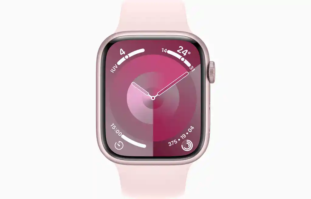 	apple Watch Series 9 Gps 45mm Aluminio Rosa Sport Band Rosa M/l