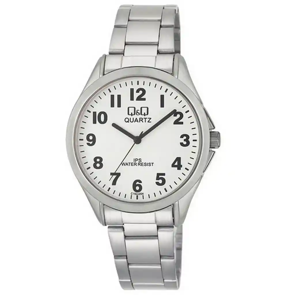 Reloj Qq Qyq C192j204y Casual Acero Hombre + Estuche