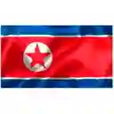 Bandera Corea Del Norte 1.50x90cm Exterior Grande