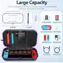 Estuche Rigido Nintendo Switch/ Oled + 20 Slots Morado