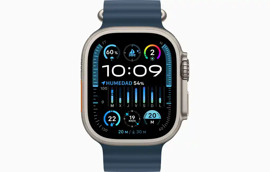 Apple Watch Ultra 2 49mm Titanio Correa Ocean Azul