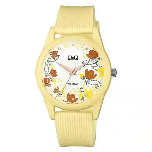 Reloj Qq Qyq Floral Deportivo Dama Impermeable + Estuche