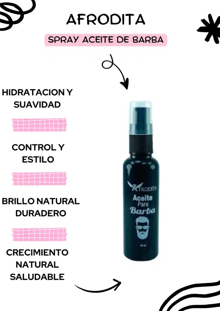 Afrodita Aceite De Barba En Spray