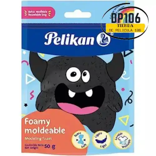 Foamy Moldeable Negro Pelikan 50 Gr Fomy