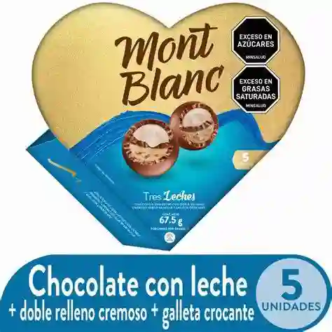 Mont Blanc Corazon Bombon X 5 Chocolate Tres Leche