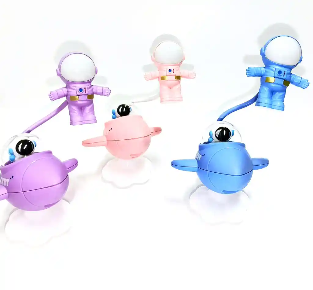 Lamapara De Mesa Astronautas Morado Bjj228b