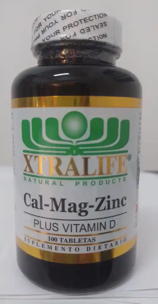 Cal-mag-zinc Plus Vitamina D X 100 Tabletas Xtralife