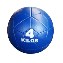 Balón Peso Pelota Medicinal 4 Kg Gymball Crossfit Gimnasio - Azul