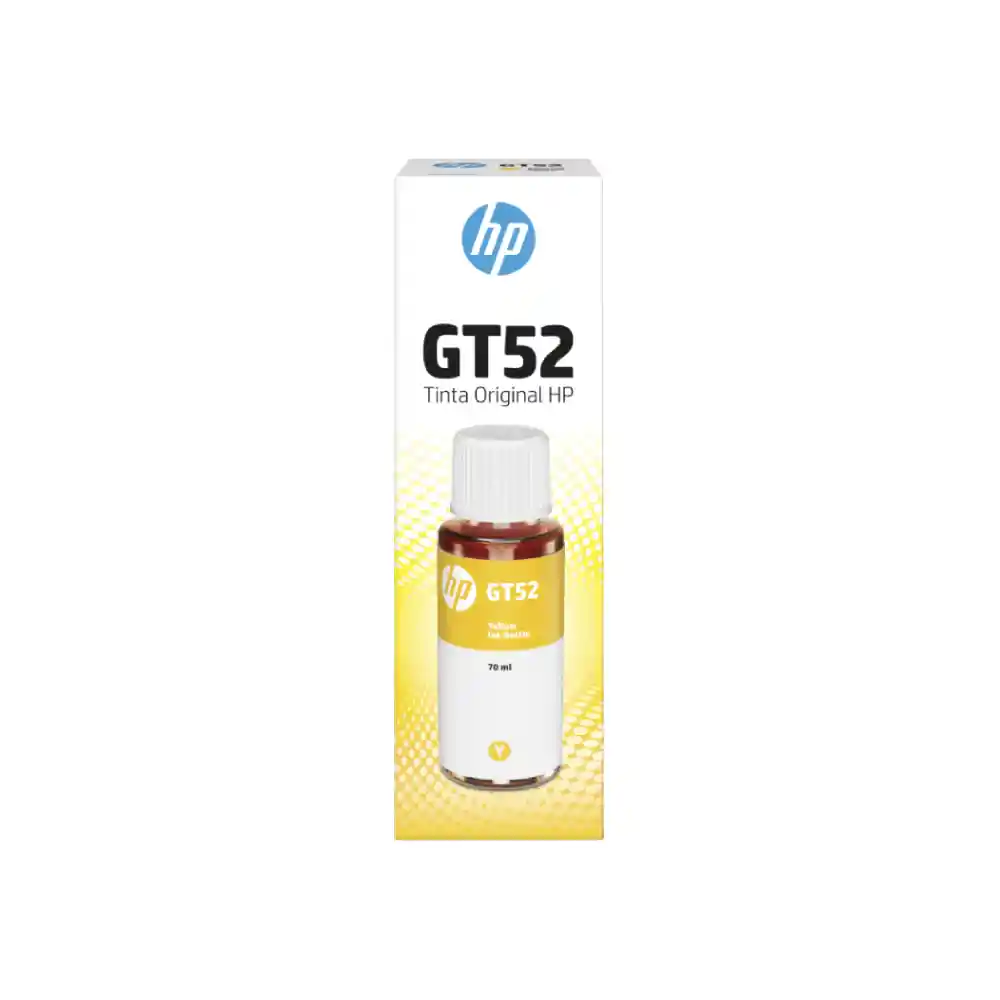 Hp Botella De Tinta Gt52 Amarilla Original M0h56al