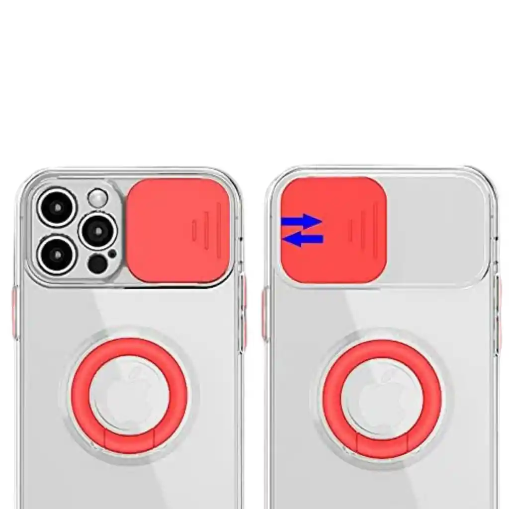 Funda Con Protector De Cámara Y Anillo Compatible Con Iphone 13 Pro