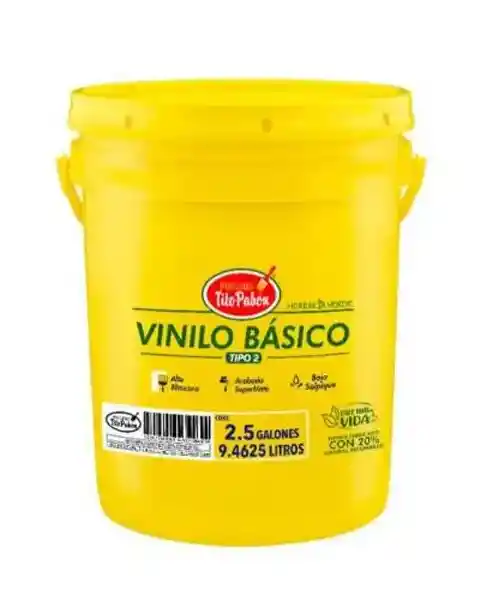 Vinilo (pintura) Basico – Tipo 2 – Balde