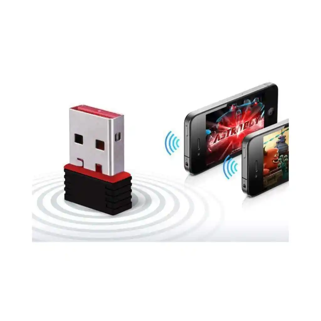 Adaptador Wifi Usb 150mbps 802.iin Sin Antena