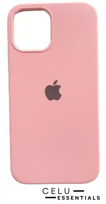 Estuche Iphone 12 - iphone 12 Pro Silicona Rosado